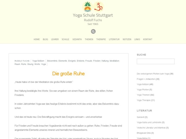 die grosse ruhe