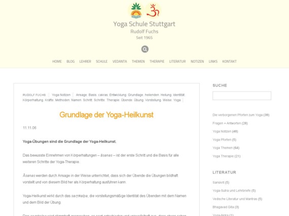 grundlage der yoga heilkunst
