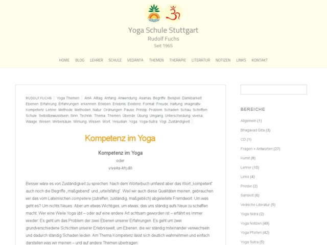 kompetenz im yoga
