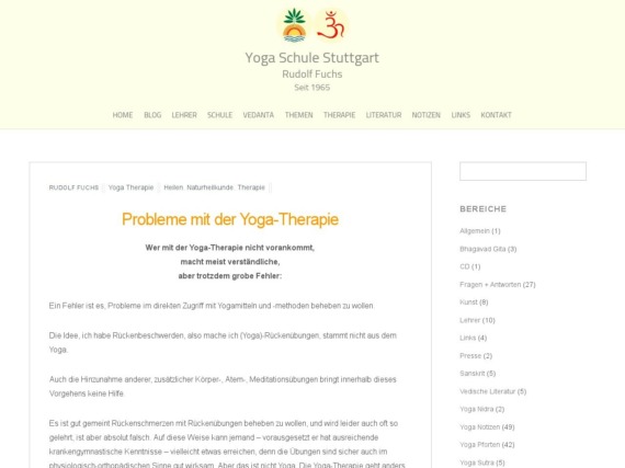 probleme mit der yoga therapie