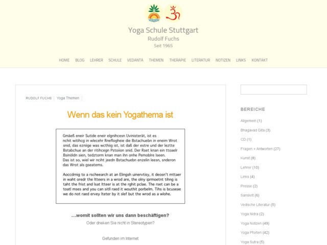 wenn das kein yogathema ist