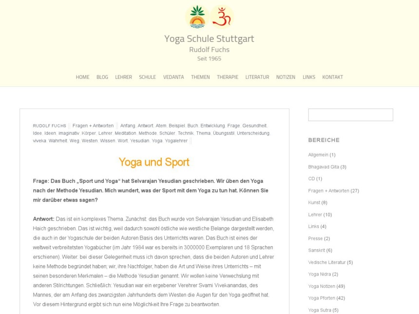 yoga und sport