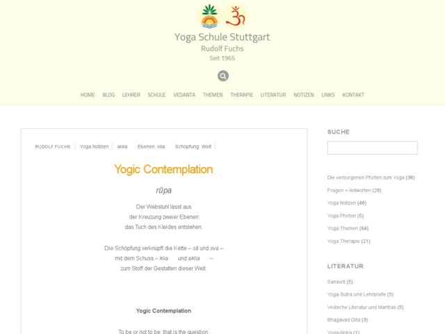 yogic contemplation